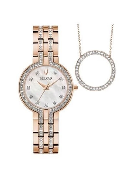 NWT Bulova Classic Quartz Crystal Ladies Watch